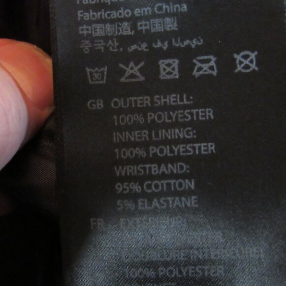 Baubax Blue Winter Bomber Jacket Size Large Excellent Condition - NO HOOD - Picture 8 of 9